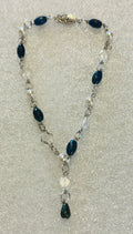 Lapis, Pearls and Quartz Anklet (15)
