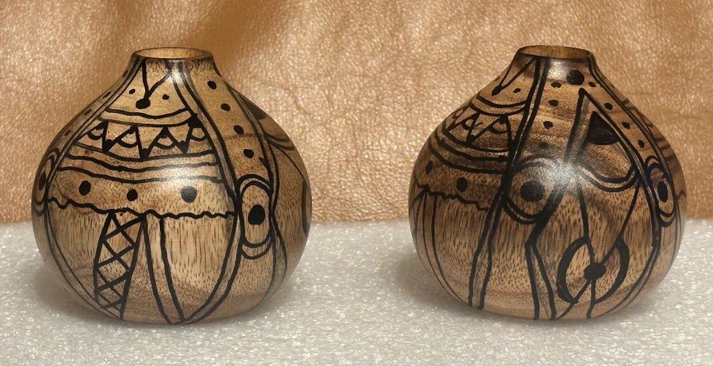 Mango Wood Vases