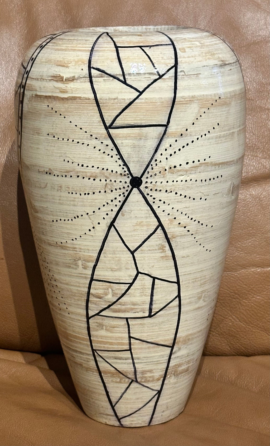 White Bamboo Vase