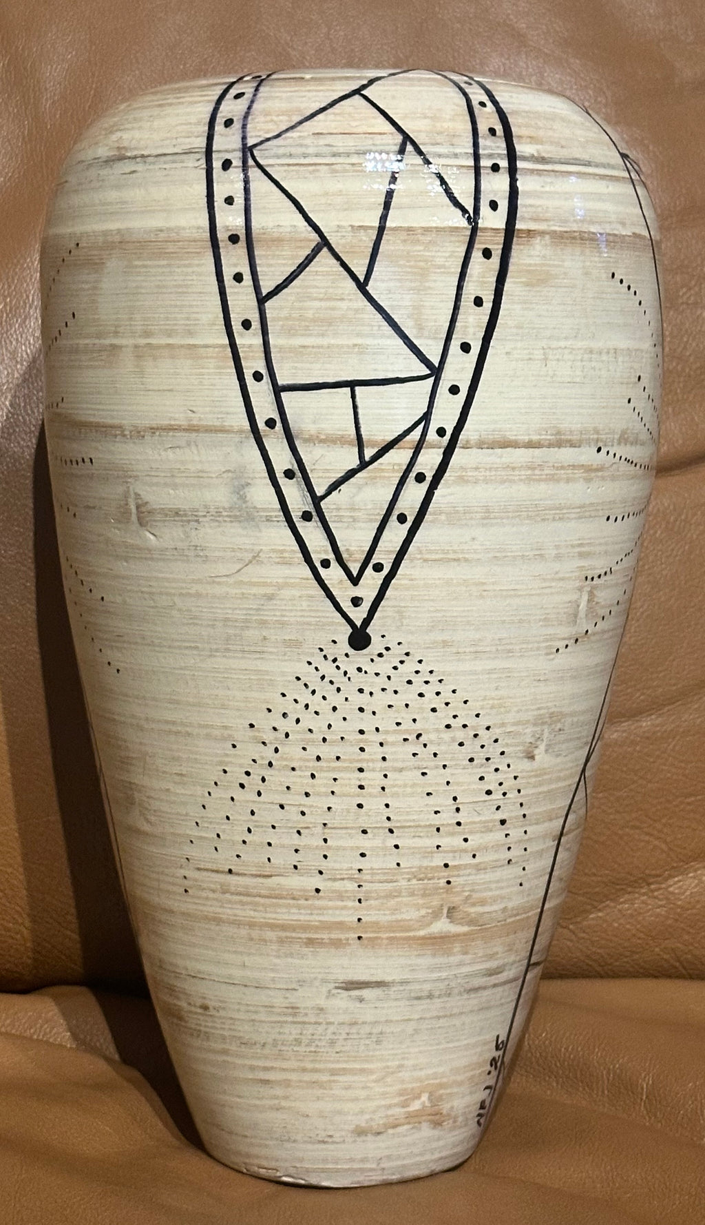 White Bamboo Vase