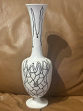 Tall, Slender Bamboo Vase with Costa Rican Curves Design