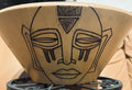 Wooden Bowl with Masks
