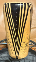 Small Bamboo Vase with Decorative Designs