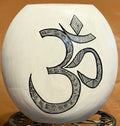 Bamboo Vase with Ohm Symbol