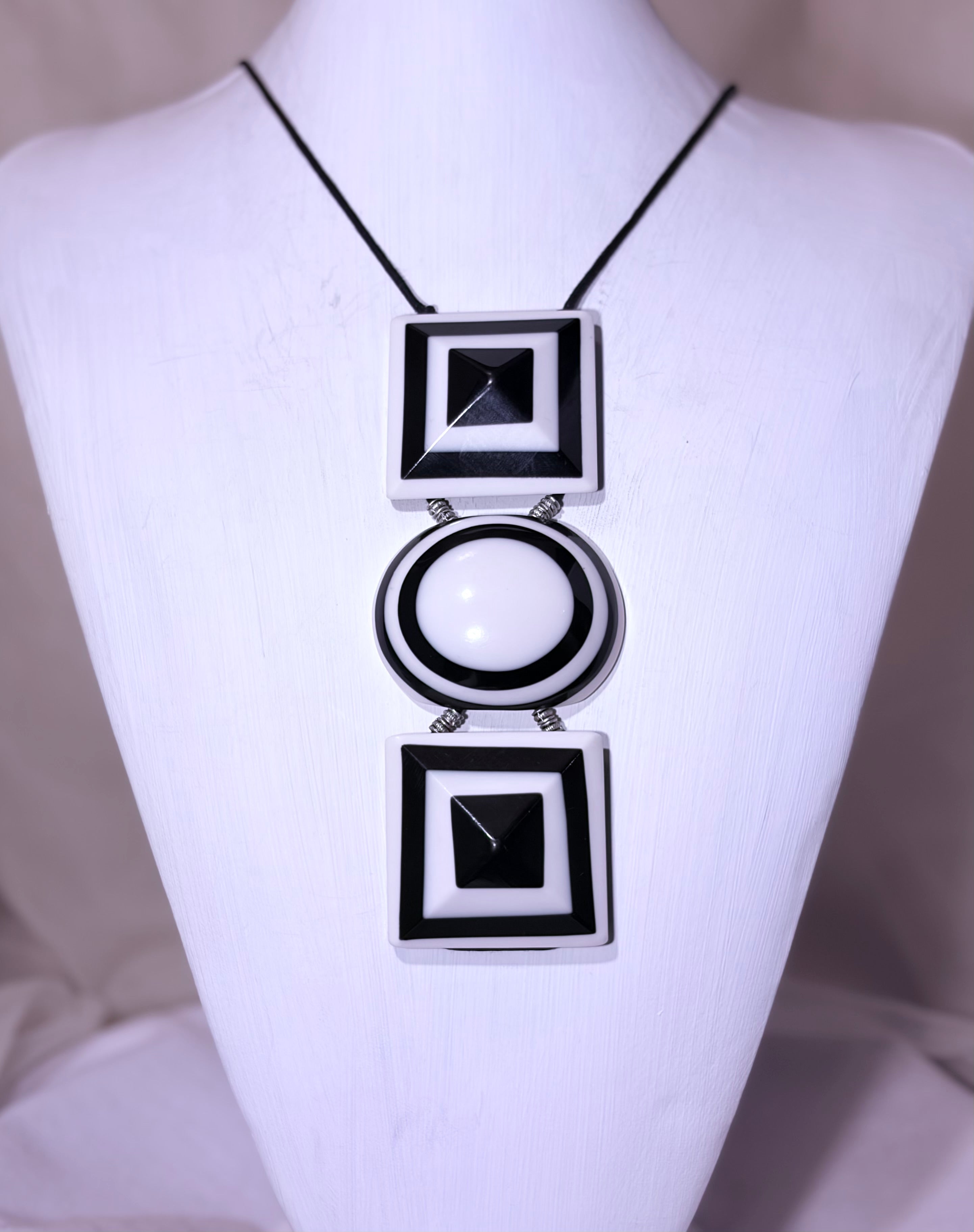 Black Squares and White Circle