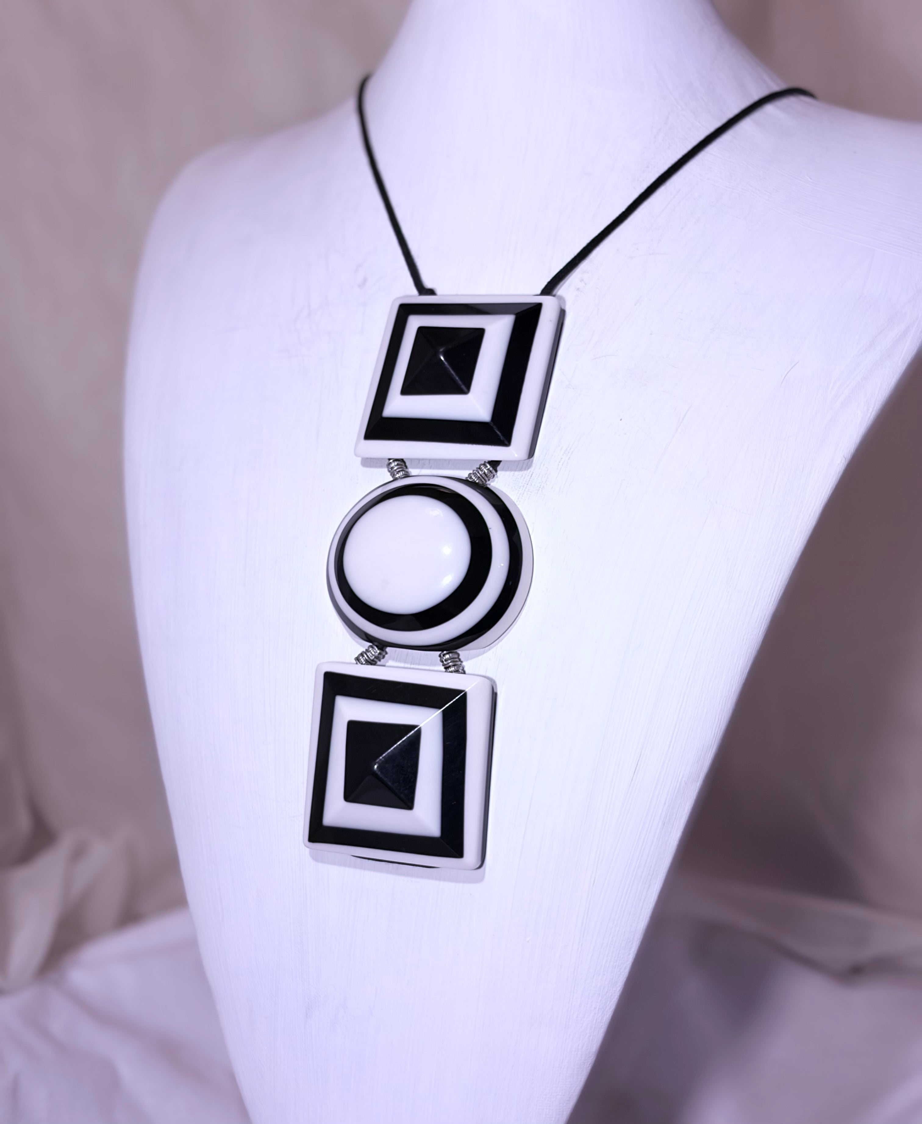 Black Squares and White Circle