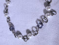 White Pearl and Faceted Cubed Amethyst