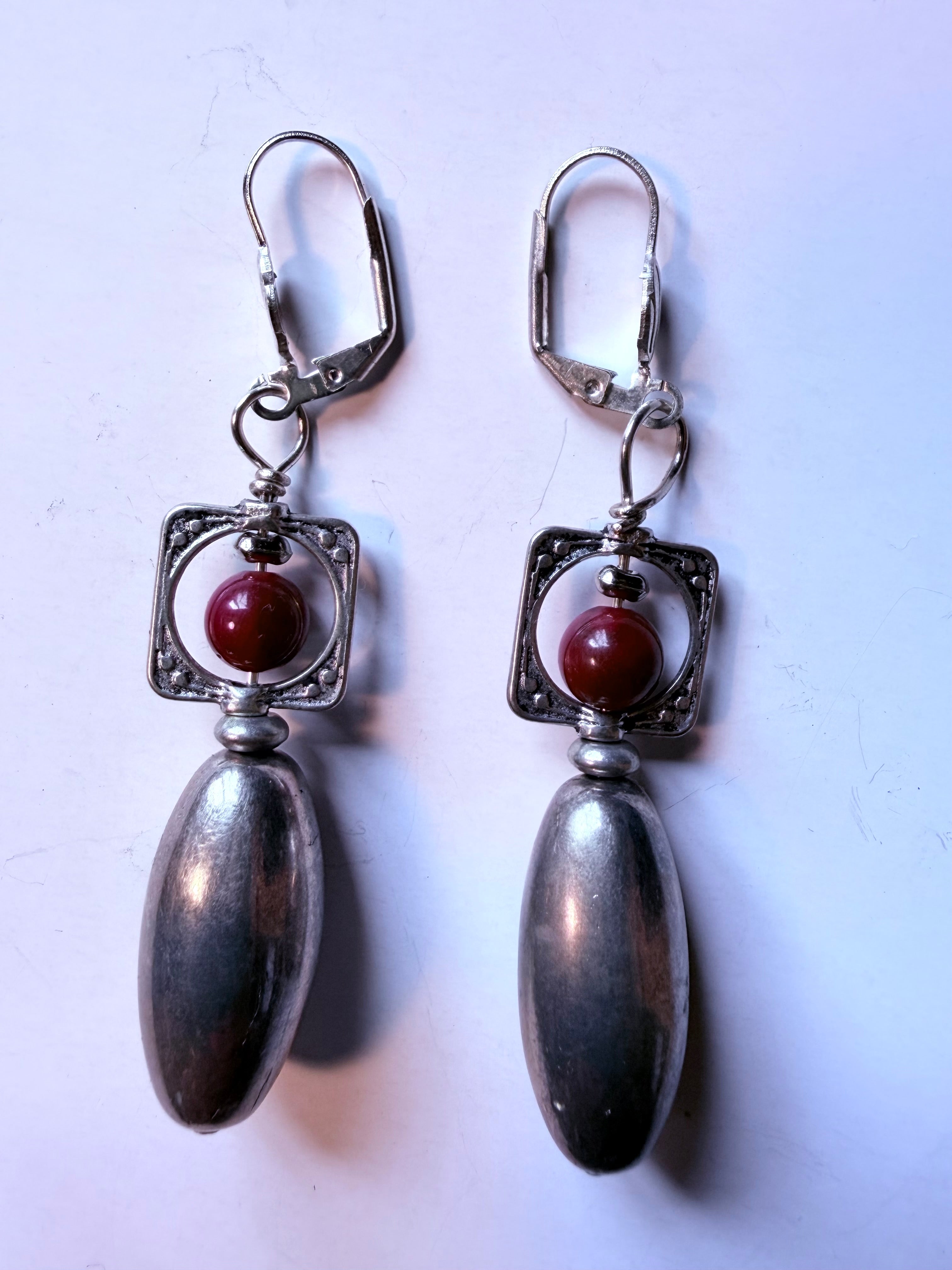 Red Coral and Silver