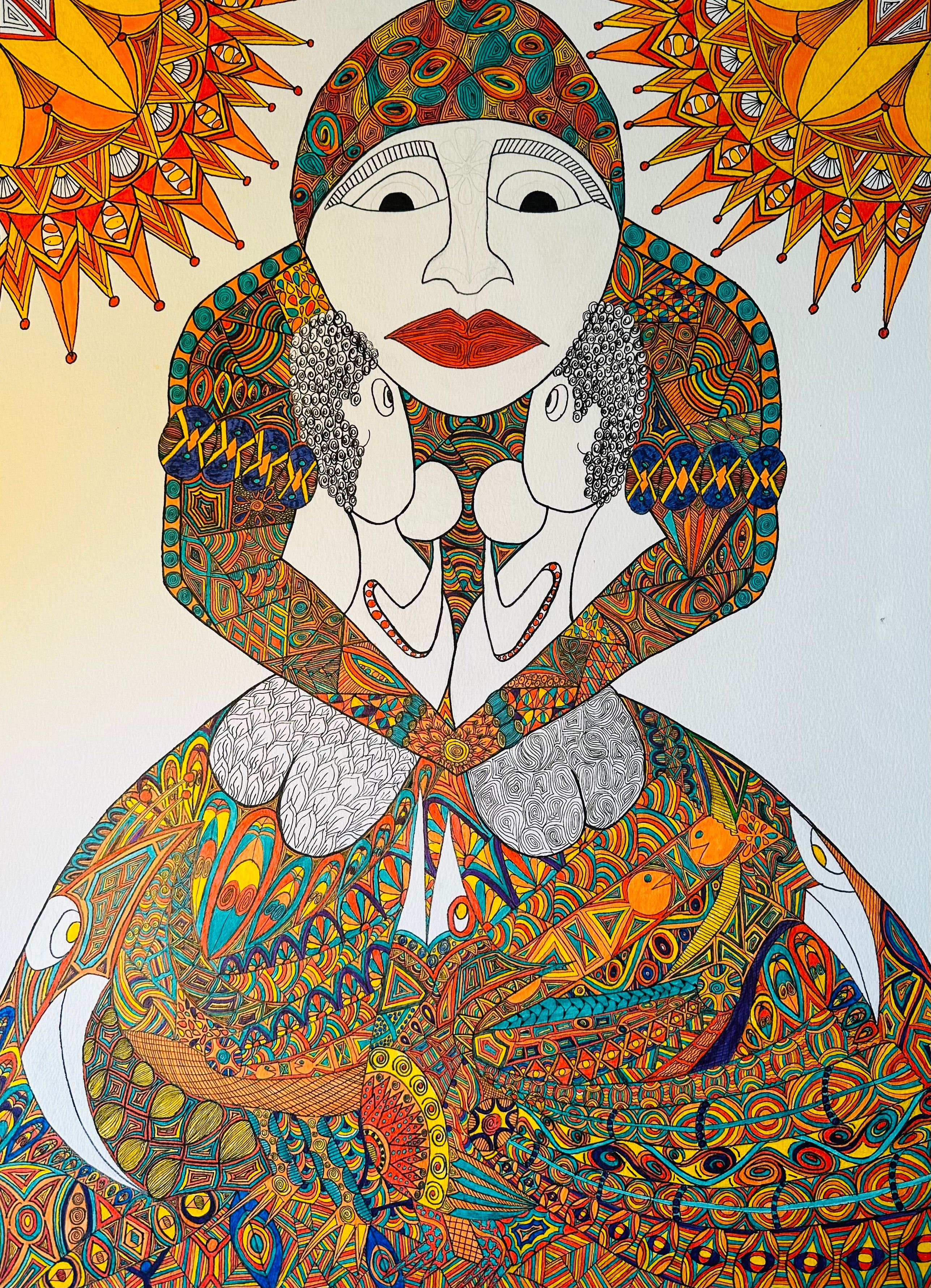 Woman with Twins
