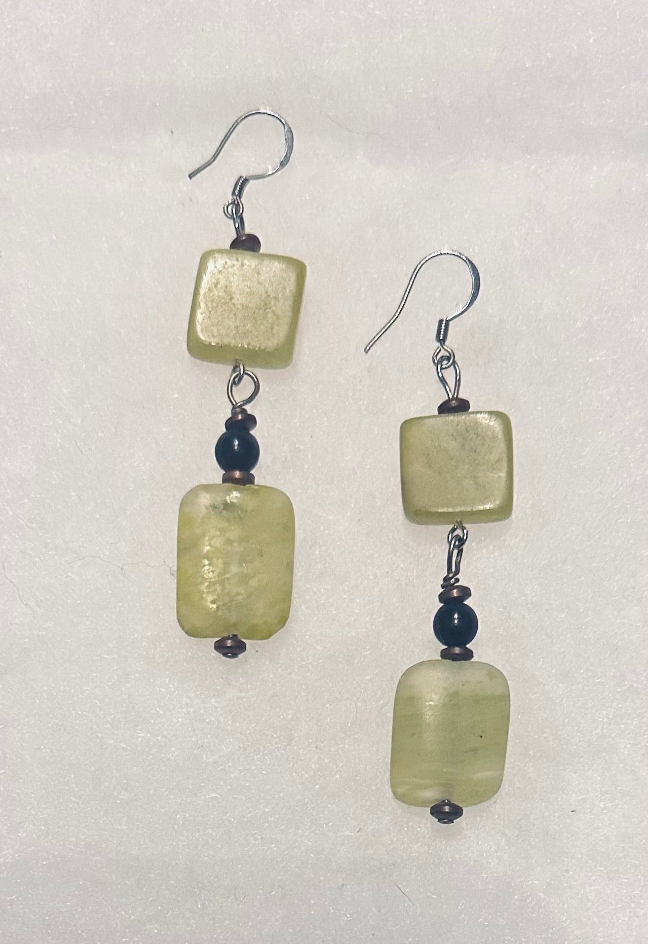 Green Jade Dangles