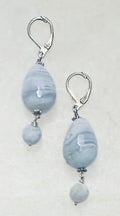 Blue Lace Agate Dangles