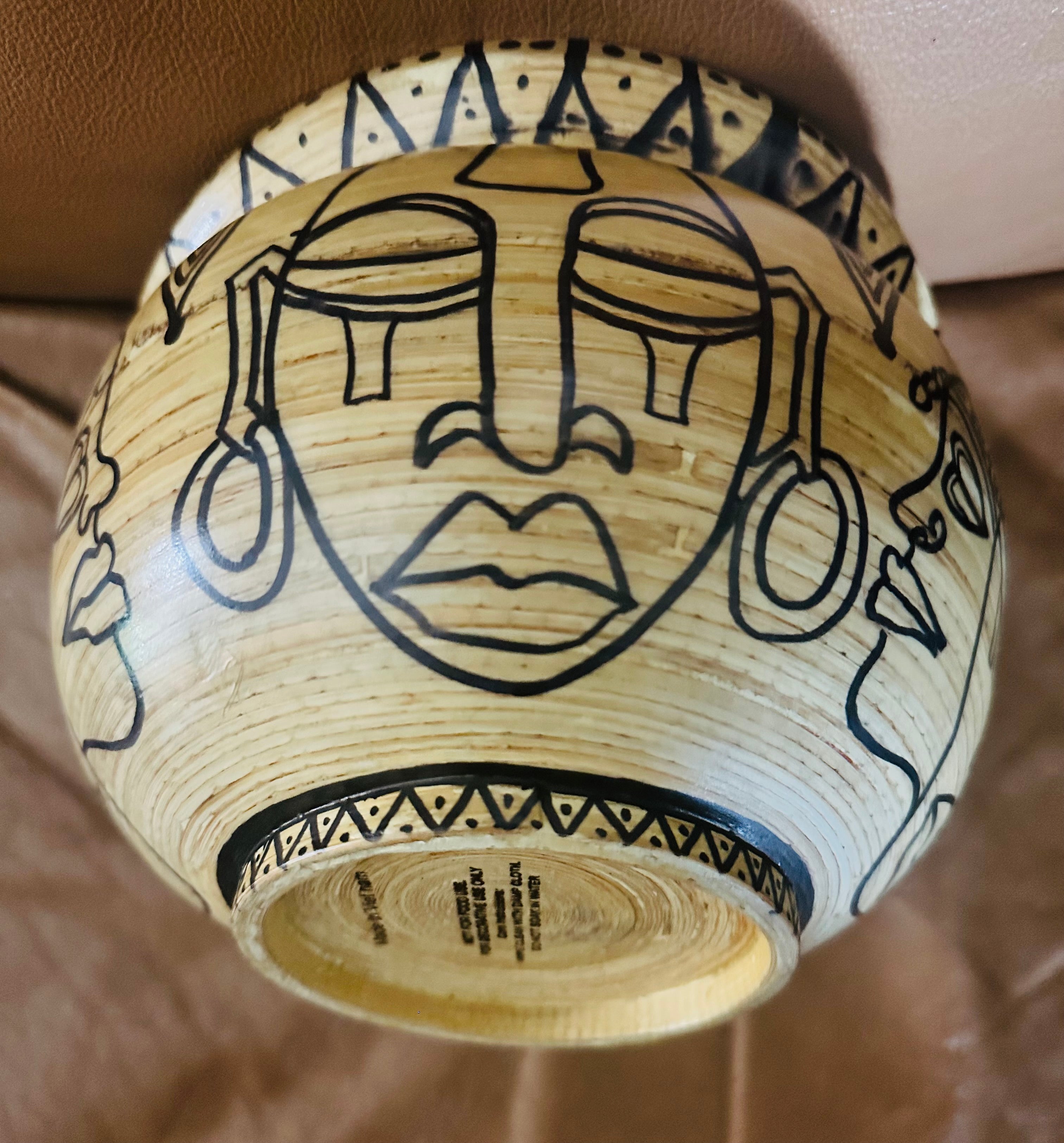 Five viewpoints of bamboo pot